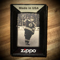 Custom Boston Hockey Engraved Zippo Lighter