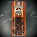 Custom Engraved Wolf Bottle Opener